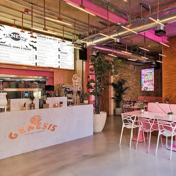 GENESIS VEGAN RESTAURANT | LIGHTING DESIGN, MANUFACTURE & SUPPLY | INTERIOR BY 69 SCOOPS - DYKE & DEAN