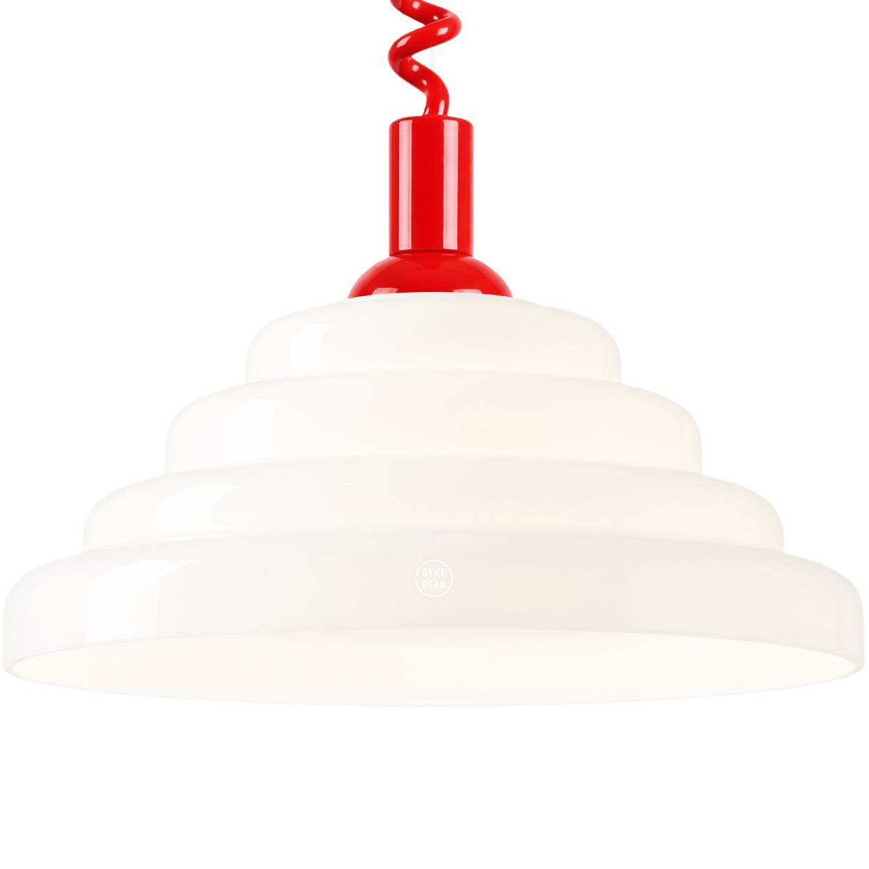 70s OPALINE RETRACTABLE CORD LIGHT - DYKE & DEAN