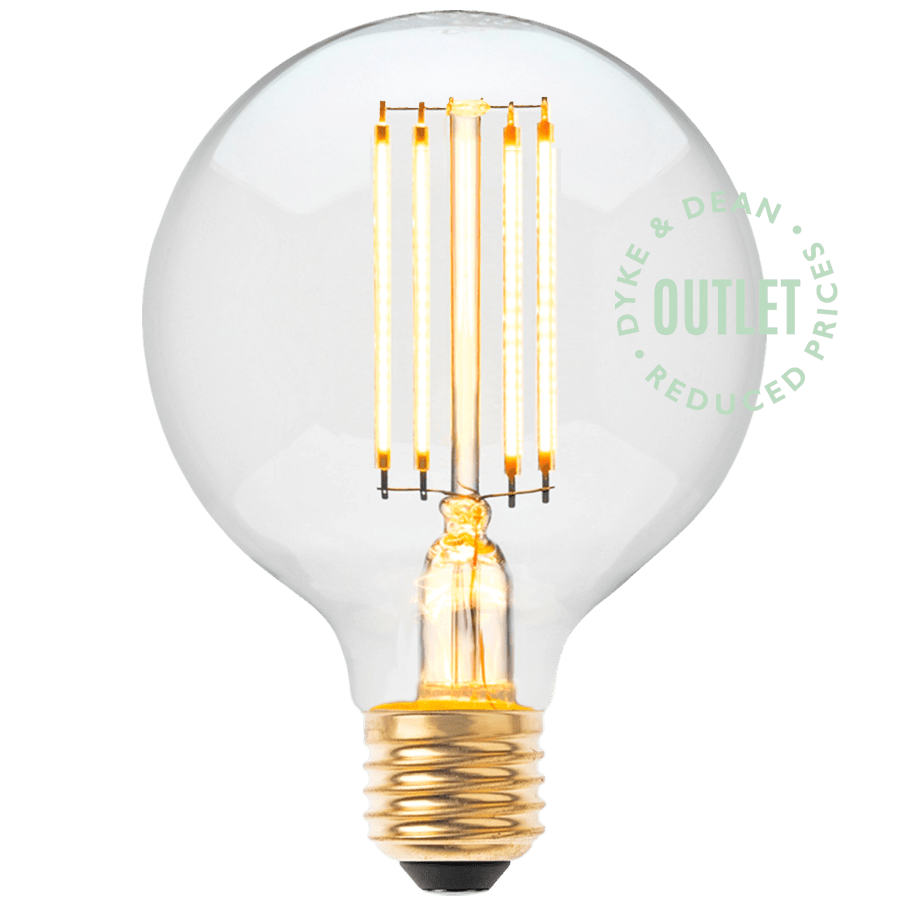 95mm CLEAR GLOBE LED BULB OUTLET - DYKE & DEAN