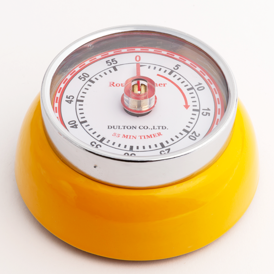 TIMER DA CUCINA CON MAGNETE GIALLO