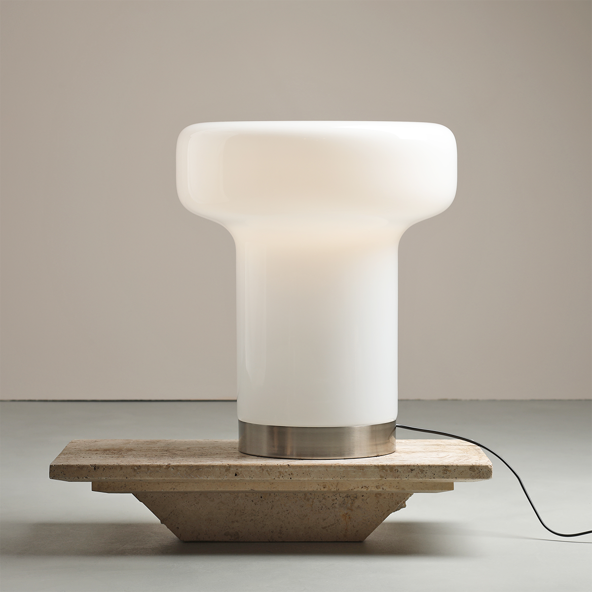 BONBON GLASS FLOOR LIGHT ALMOND