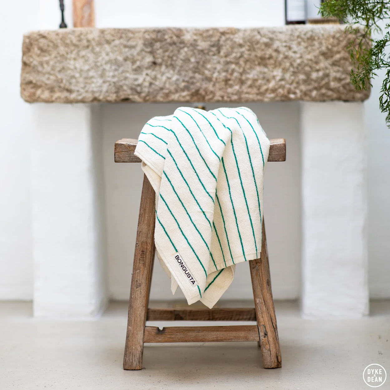 NARAM BATH TOWELS PURE WHITE & GRASS