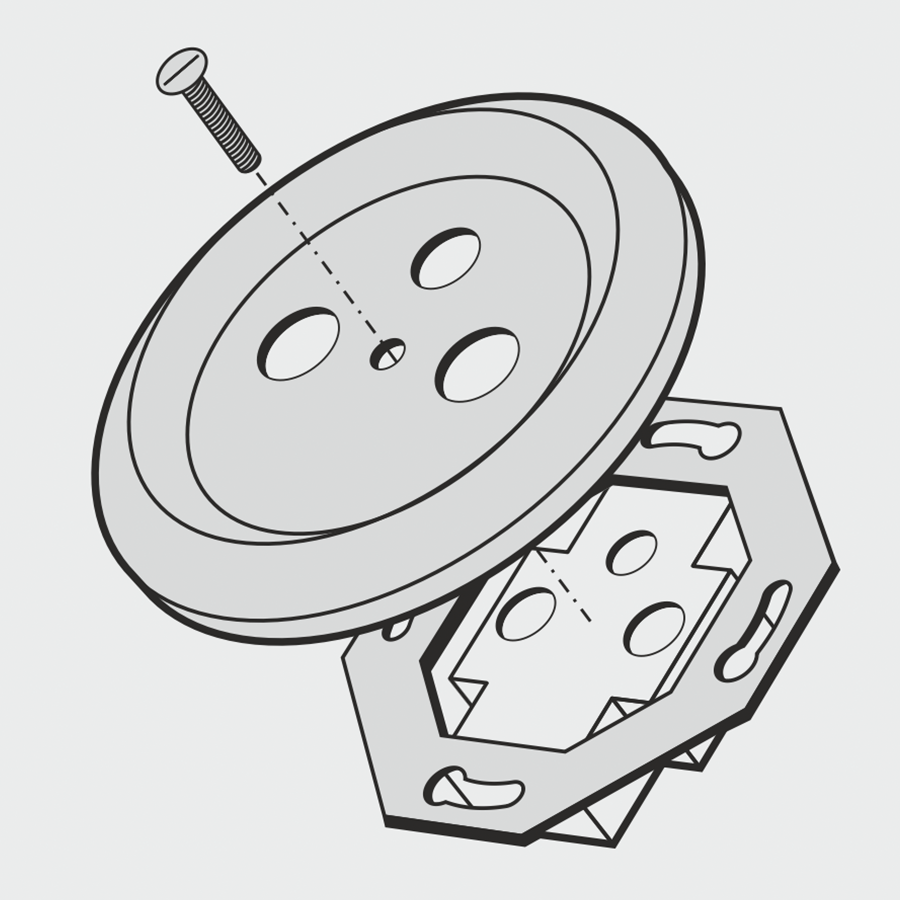 PORCELAIN WALL SOCKET CARROT TV ANTENNA