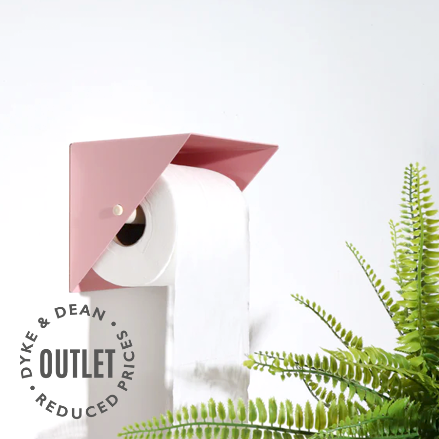 PINK TRIANGLE WALL TOILET ROLL HOLDER OUTLET
