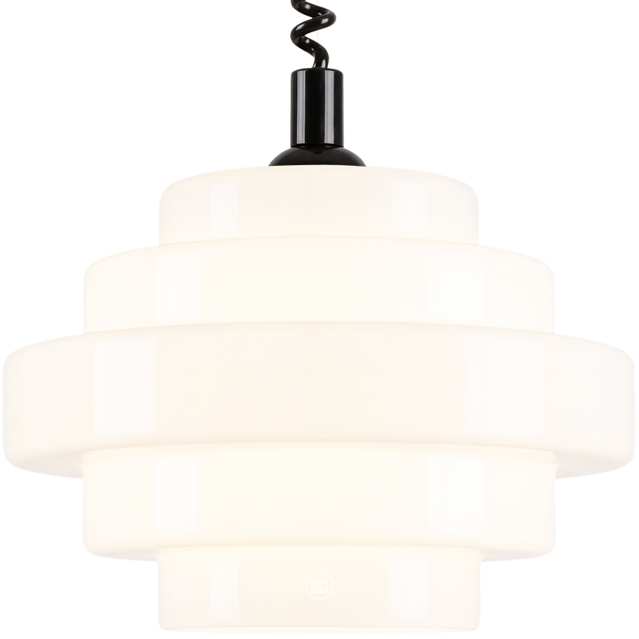 SMALL BAUHAUS OPALINE RETRACTABLE CORD LIGHT