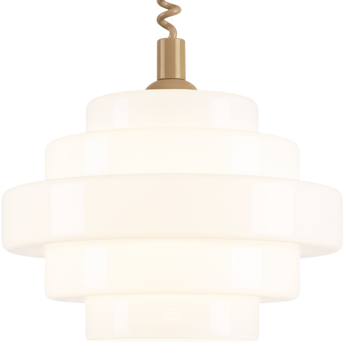 SMALL BAUHAUS OPALINE RETRACTABLE CORD LIGHT