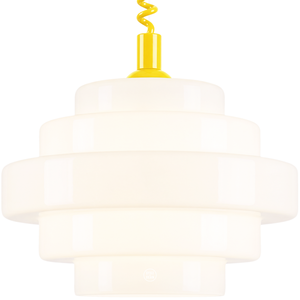 SMALL BAUHAUS OPALINE RETRACTABLE CORD LIGHT