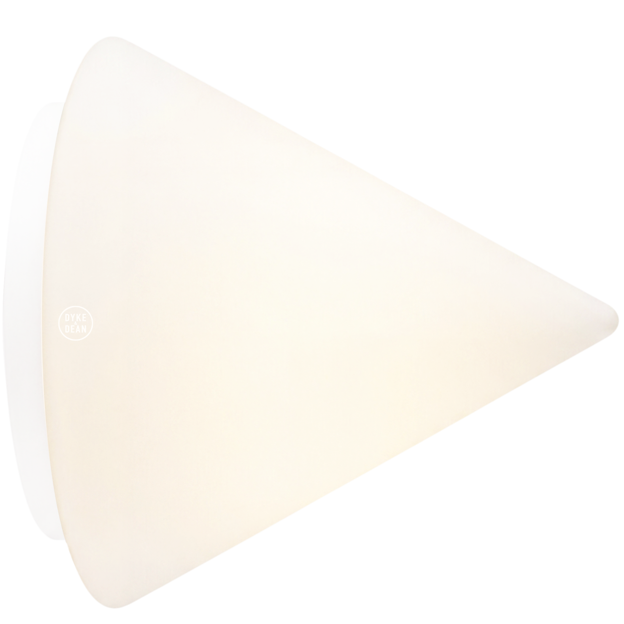 WHITE PYRAMID GLASS LIGHT LARGE