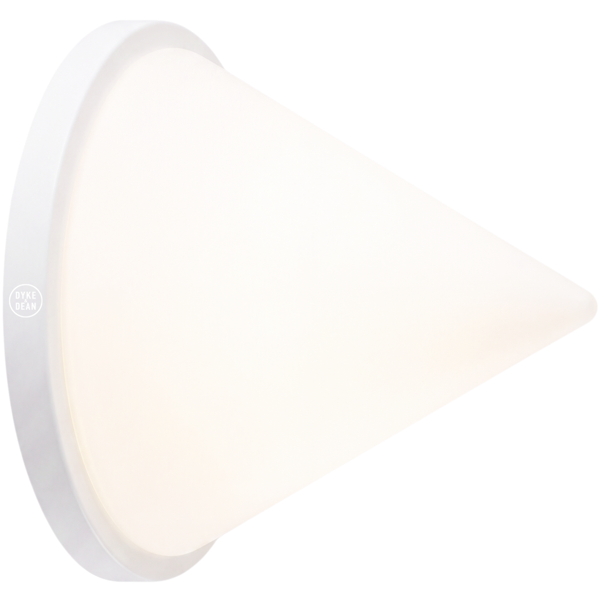 WHITE PYRAMID GLASS LIGHT