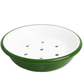 ENAMEL SOAP DISH GREEN