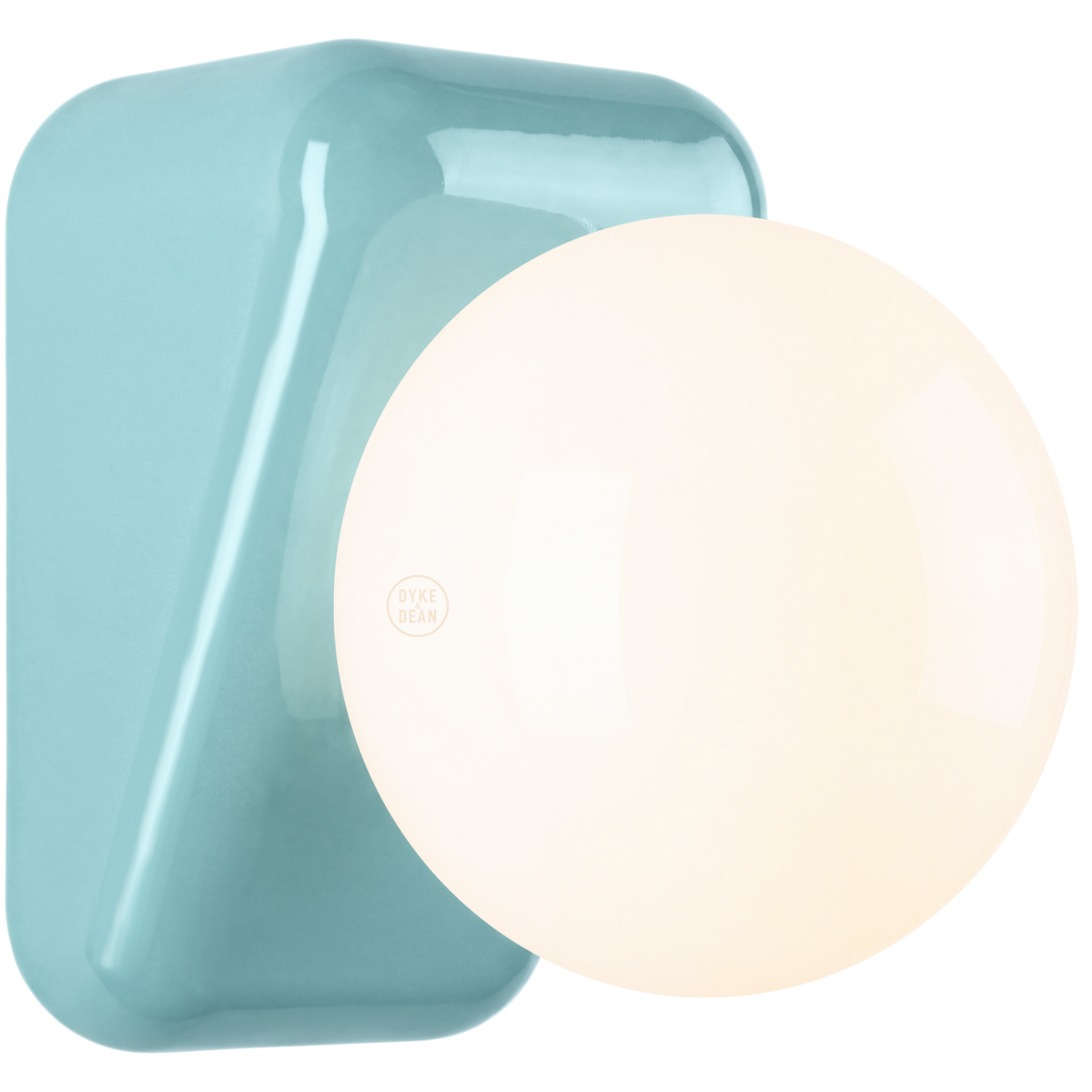 FLIP CERAMIC OPAL GLOBE WALL LIGHT