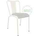 ADICO OFF WHITE 786-A CHAIR FABRIC SEAT OUTLET - DYKE & DEAN
