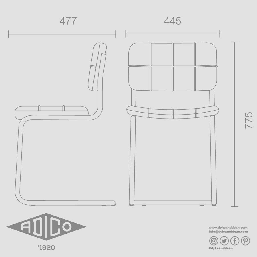 ADICO PENINSULAR FABRIC CHAIR - DYKE & DEAN