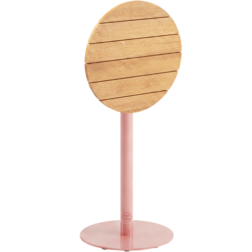 ADICO PLANA ROUND FOLDING HIGH TABLE WOOD TOP - DYKE & DEAN