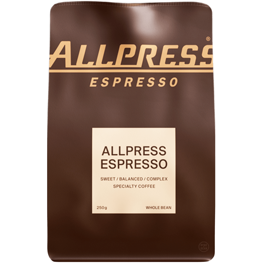 ALLPRESS WHOLE BEAN COFFEE 250g ESPRESSO BLEND - DYKE & DEAN
