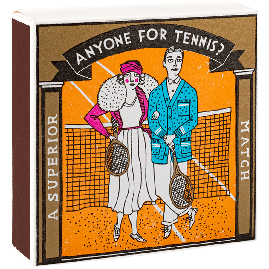 ANY ONE FOR TENNIS LUXURY SAFETY MATCHES - DYKE & DEAN