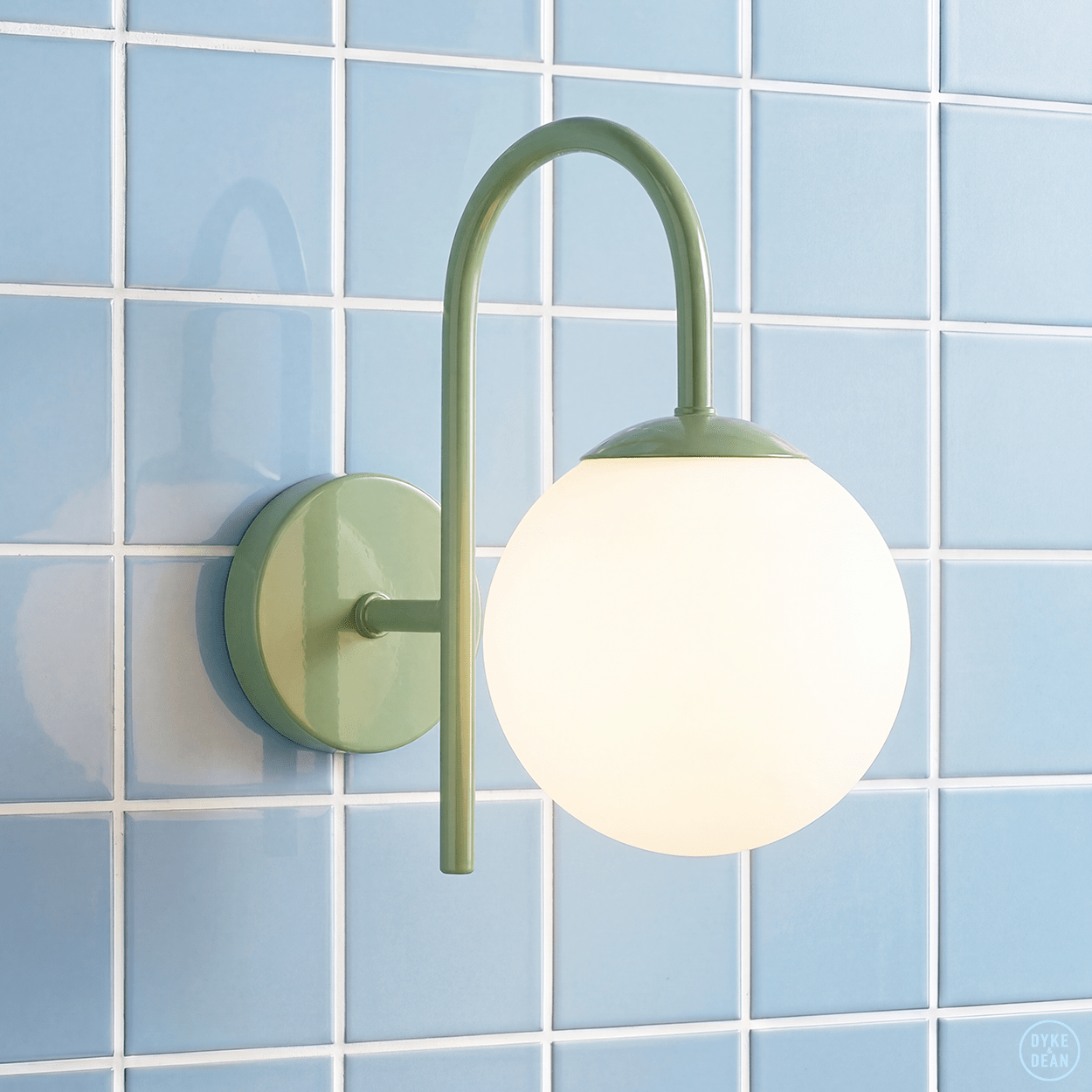 ARC WALL LIGHT SMALL GLOBE - DYKE & DEAN