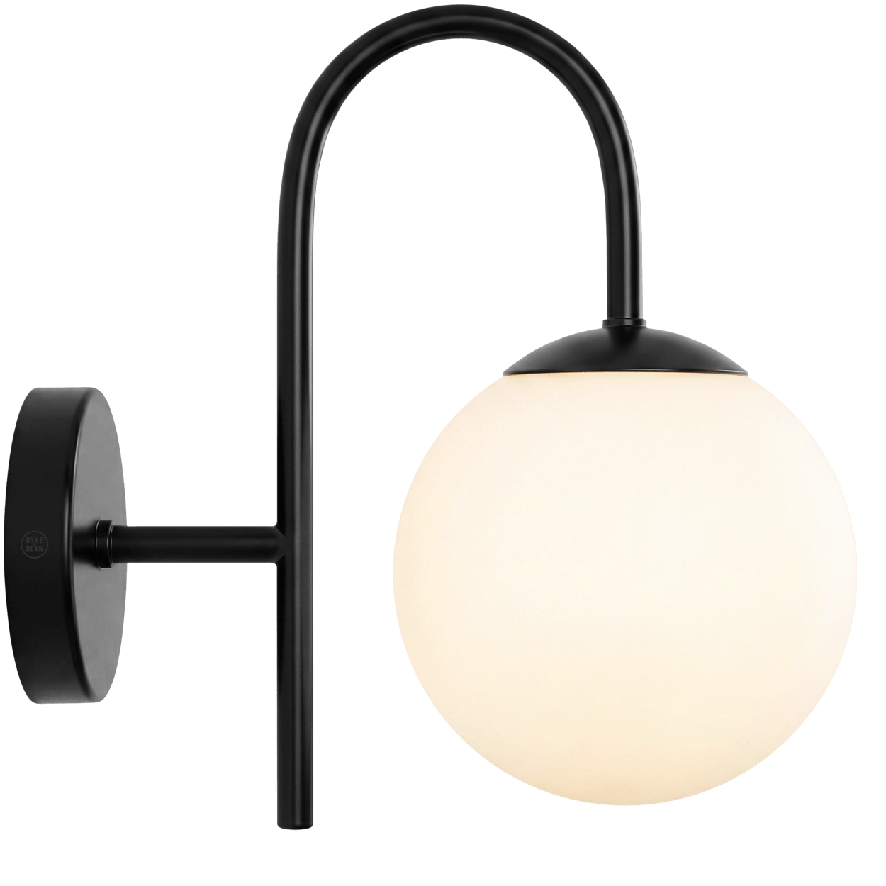 ARC WALL LIGHT SMALL GLOBE - DYKE & DEAN