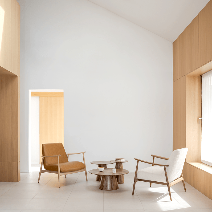 ASKA LOUNGE CHAIR OAK - DYKE & DEAN