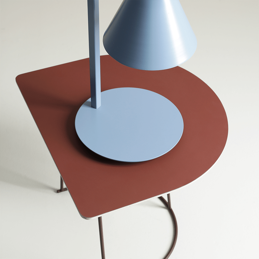 BATON CONE TABLE LIGHT DUSTY BLUE - DYKE & DEAN