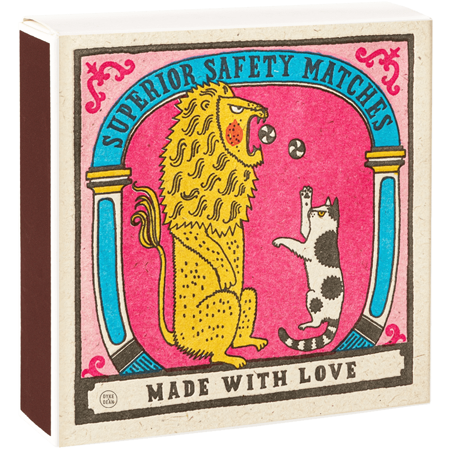 BIG CAT, LITTLE CAT LUXURY SAFETY MATCHES - DYKE & DEAN