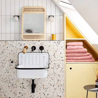 BLACK CERAMIC ANGLE WALL LIGHT E27 - DYKE & DEAN