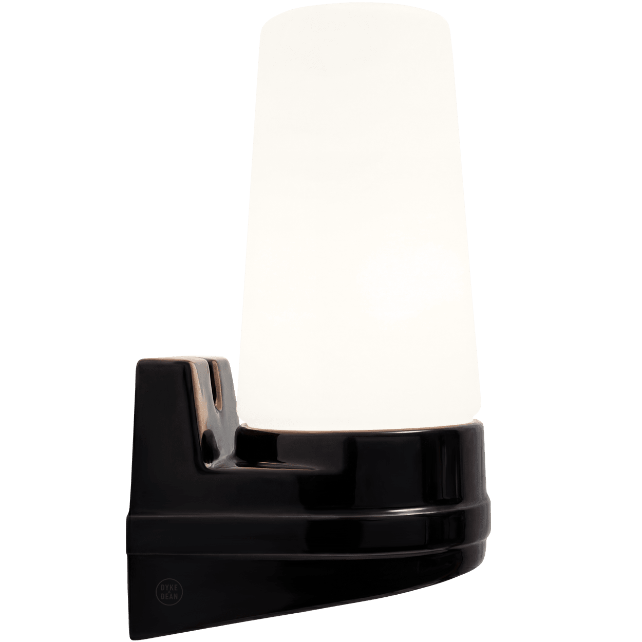 BLACK PORCELAIN WATERPROOF SWEDISH WALL LIGHT - DYKE & DEAN