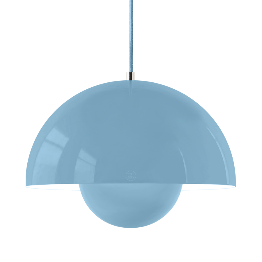 BLOOM POT PENDANT LAMP BLUE - DYKE & DEAN