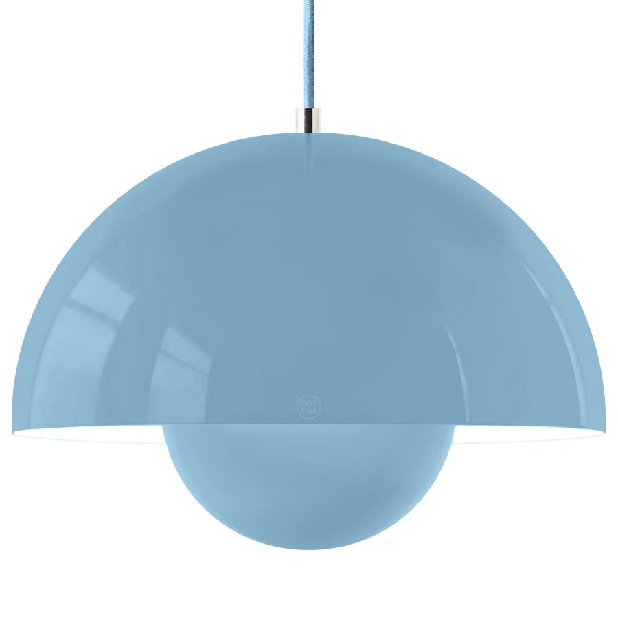 BLOOM POT PENDANT LAMP BLUE LARGE - DYKE & DEAN