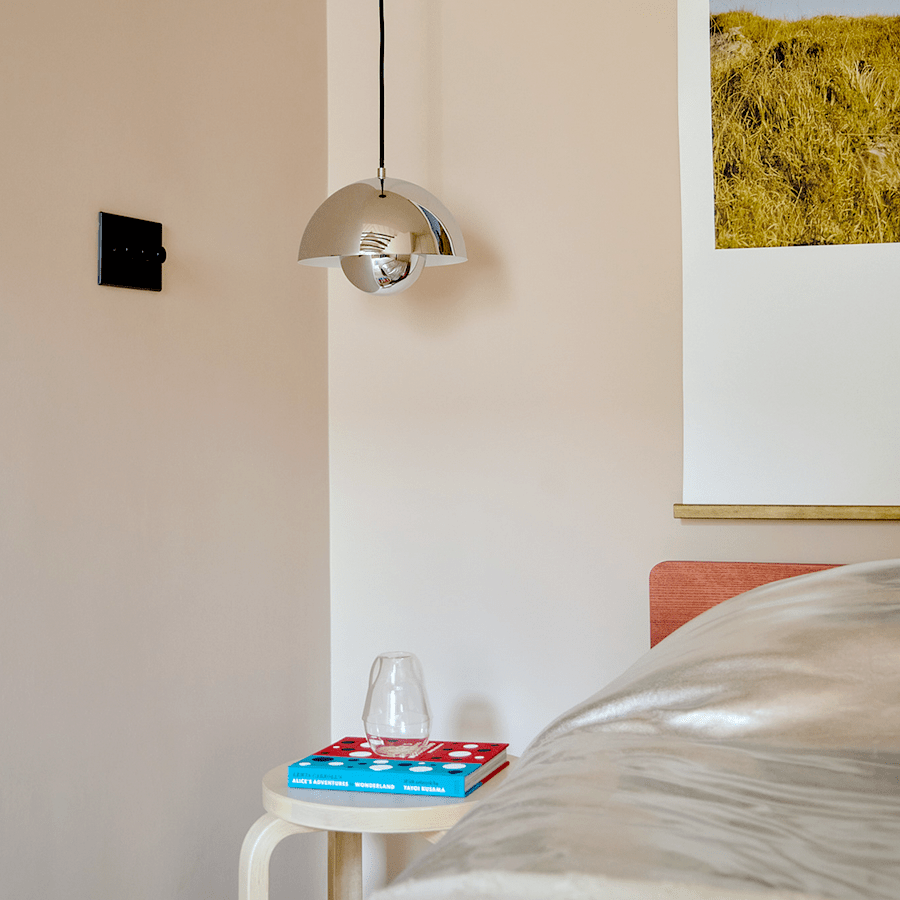 BLOOM POT PENDANT LAMP CHROME - DYKE & DEAN