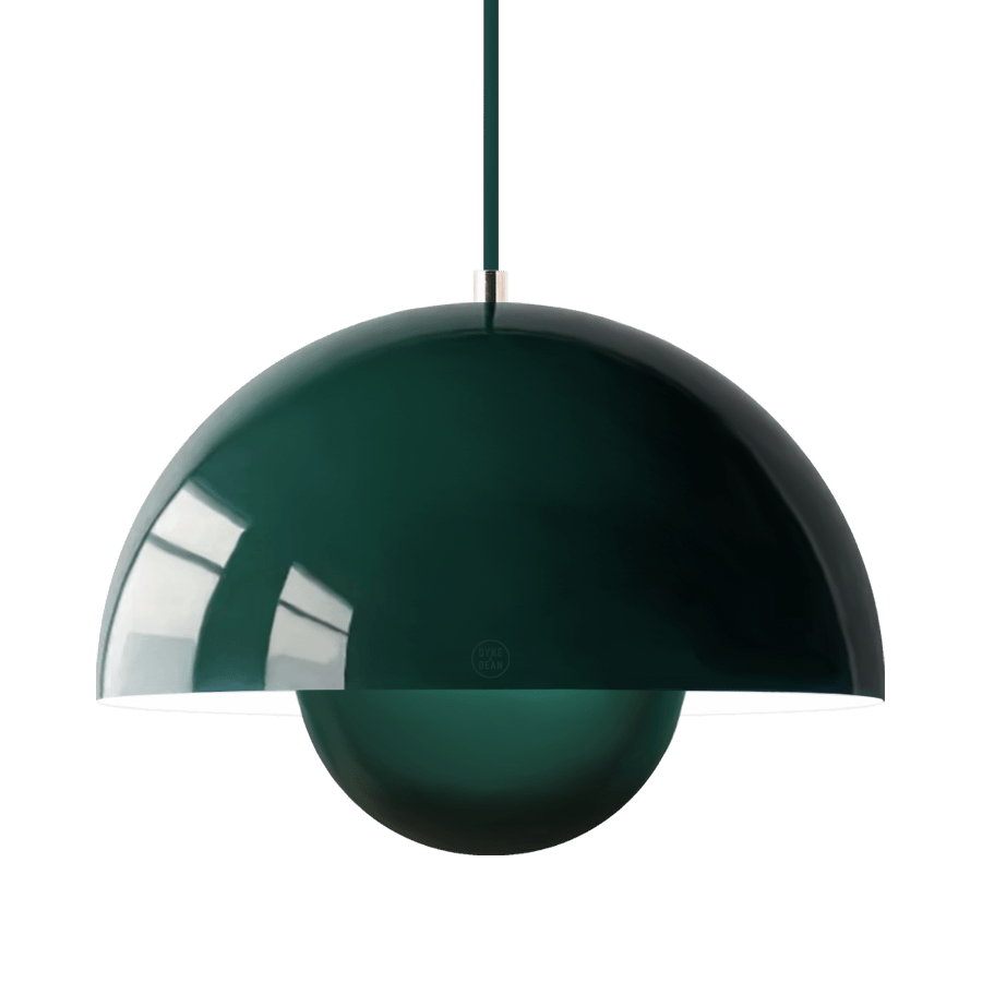 BLOOM POT PENDANT LAMP DARK GREEN - DYKE & DEAN