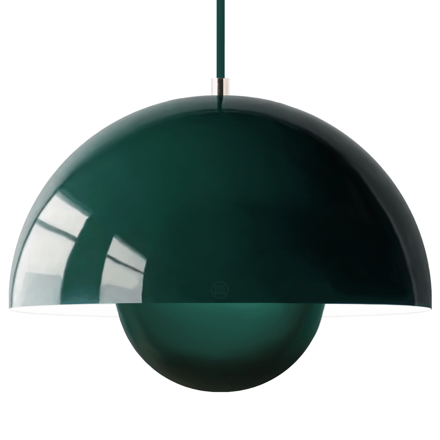 BLOOM POT PENDANT LAMP DARK GREEN LARGE - DYKE & DEAN