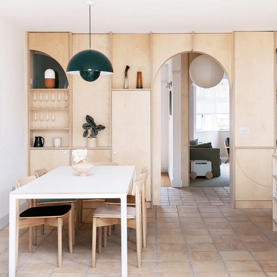 BLOOM POT PENDANT LAMP DARK PLUM LARGE - DYKE & DEAN