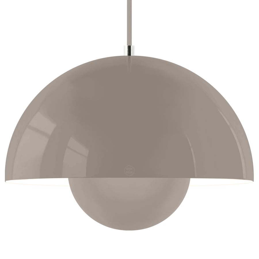 BLOOM POT PENDANT LAMP GREY LARGE - DYKE & DEAN