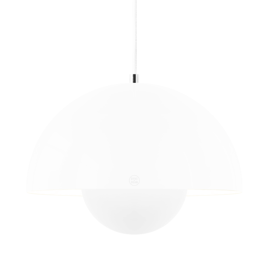 BLOOM POT PENDANT LAMP WHITE - DYKE & DEAN