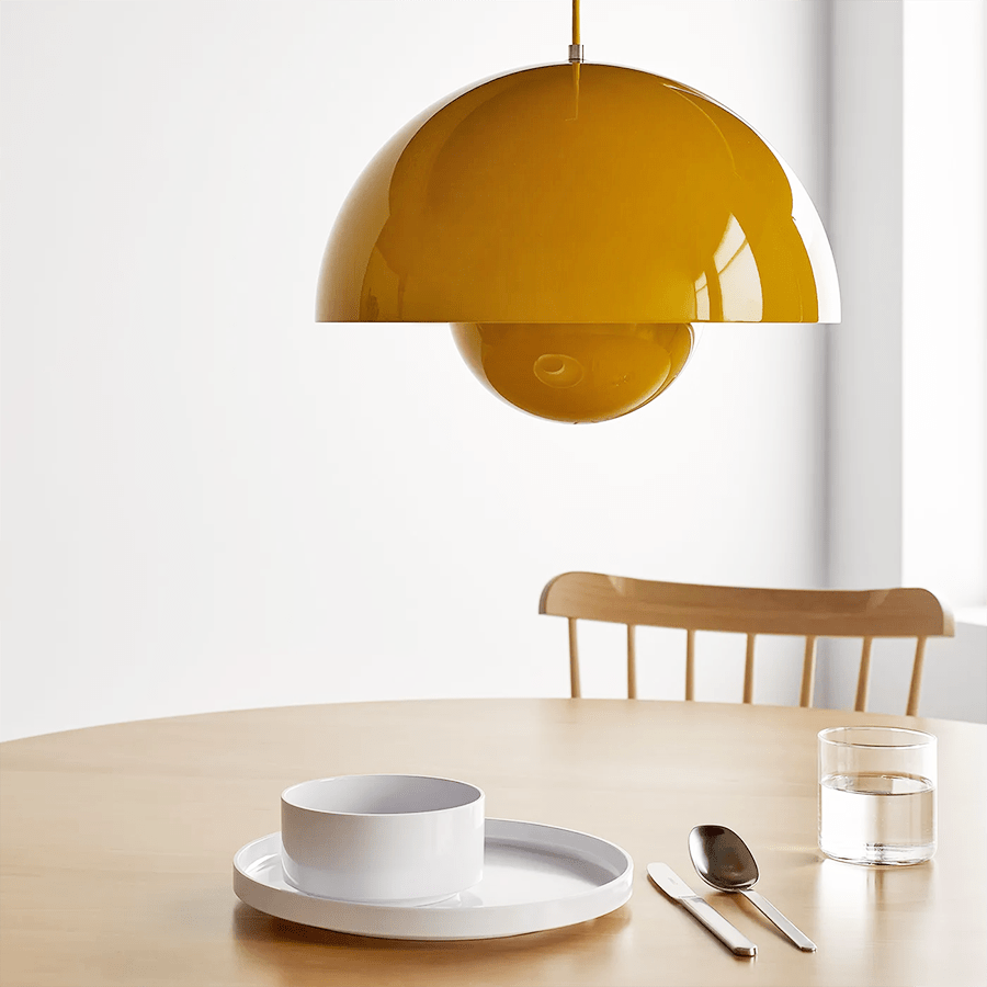 BLOOM POT PENDANT LAMP YELLOW LARGE - DYKE & DEAN