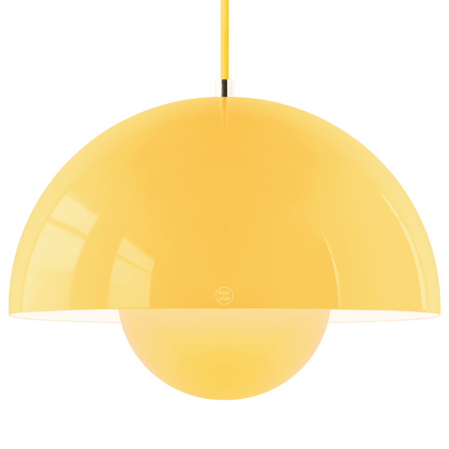 BLOOM POT PENDANT LAMP YELLOW LARGE - DYKE & DEAN