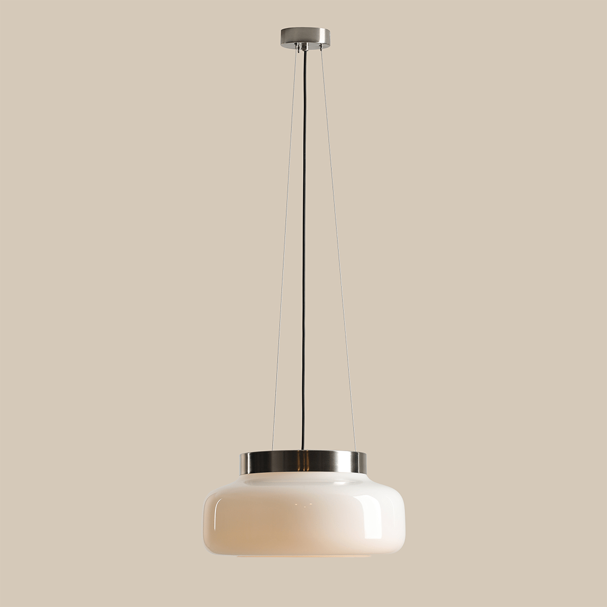 BONBON GLASS PENDANT LIGHT ALMOND LARGE - DYKE & DEAN