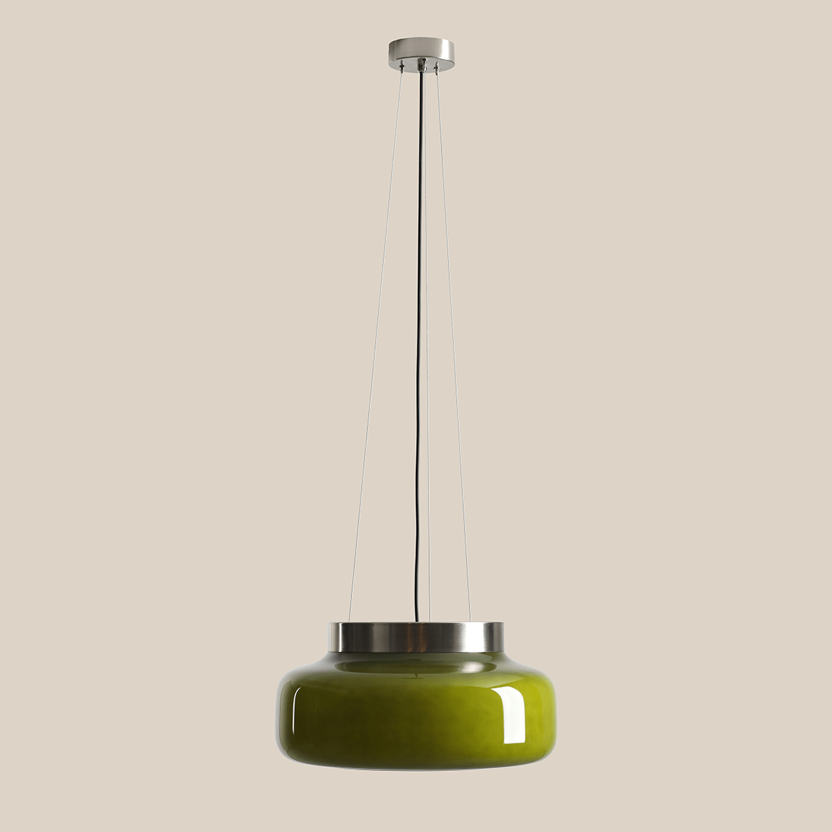BONBON GLASS PENDANT LIGHT LIME LARGE - DYKE & DEAN