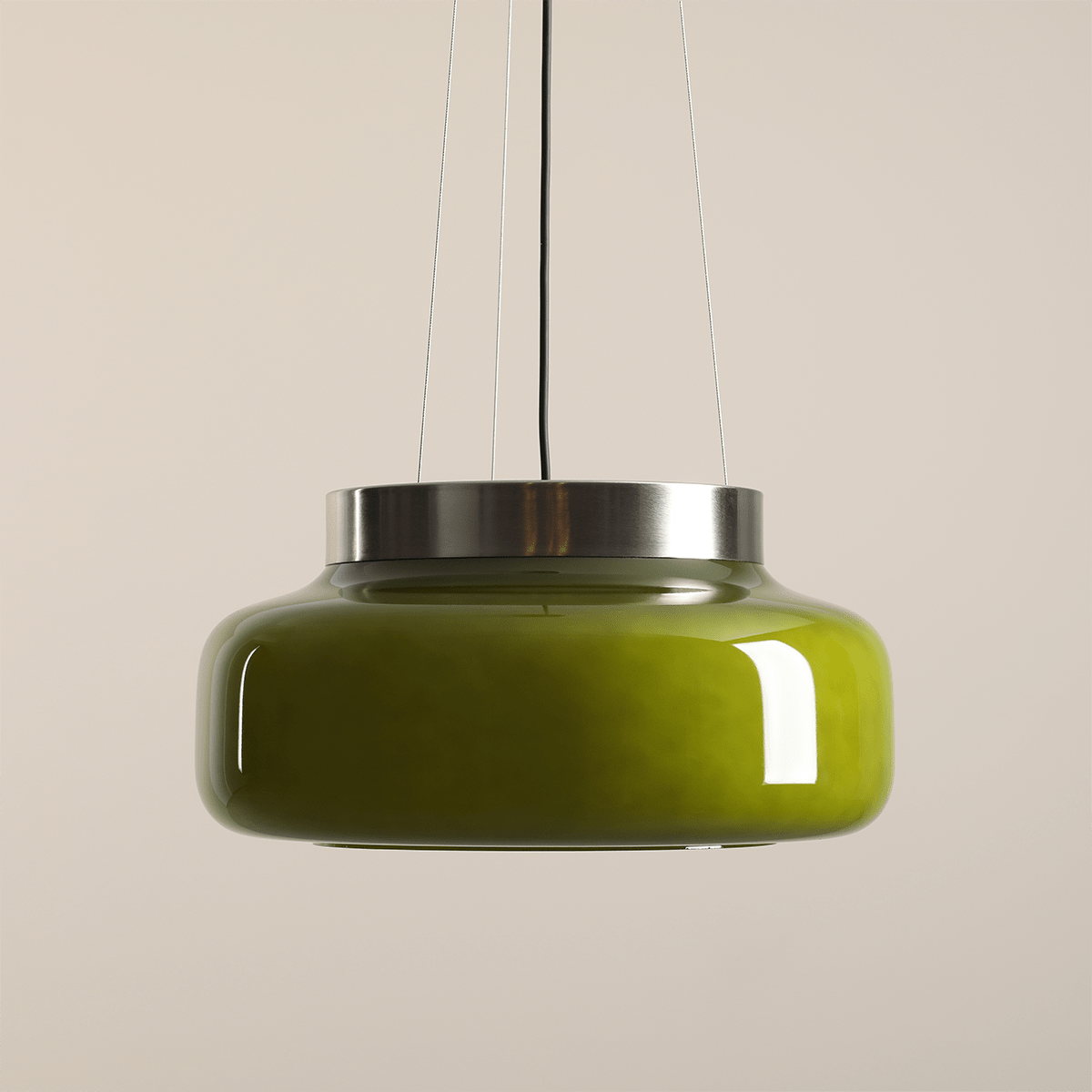 BONBON GLASS PENDANT LIGHT LIME LARGE - DYKE & DEAN