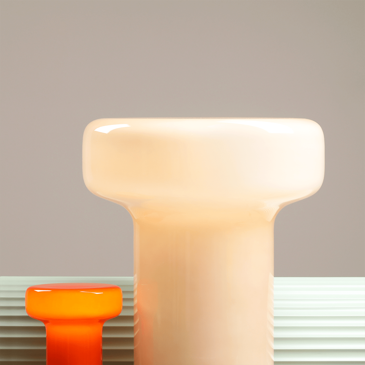 BONBON GLASS TABLE LIGHT ORANGE SMALL - DYKE & DEAN
