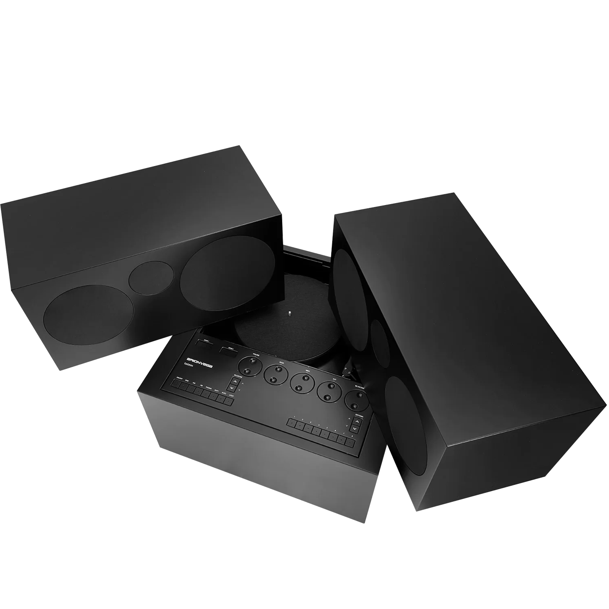 BRIONVEGA BLACK TOTEM RR231 SOUND SYSTEM - DYKE & DEAN