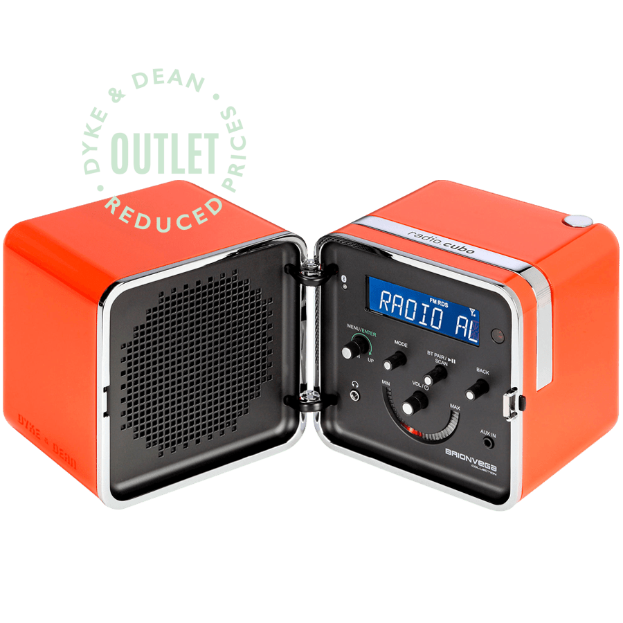 BRIONVEGA ORANGE RADIO CUBO OUTLET - DYKE & DEAN