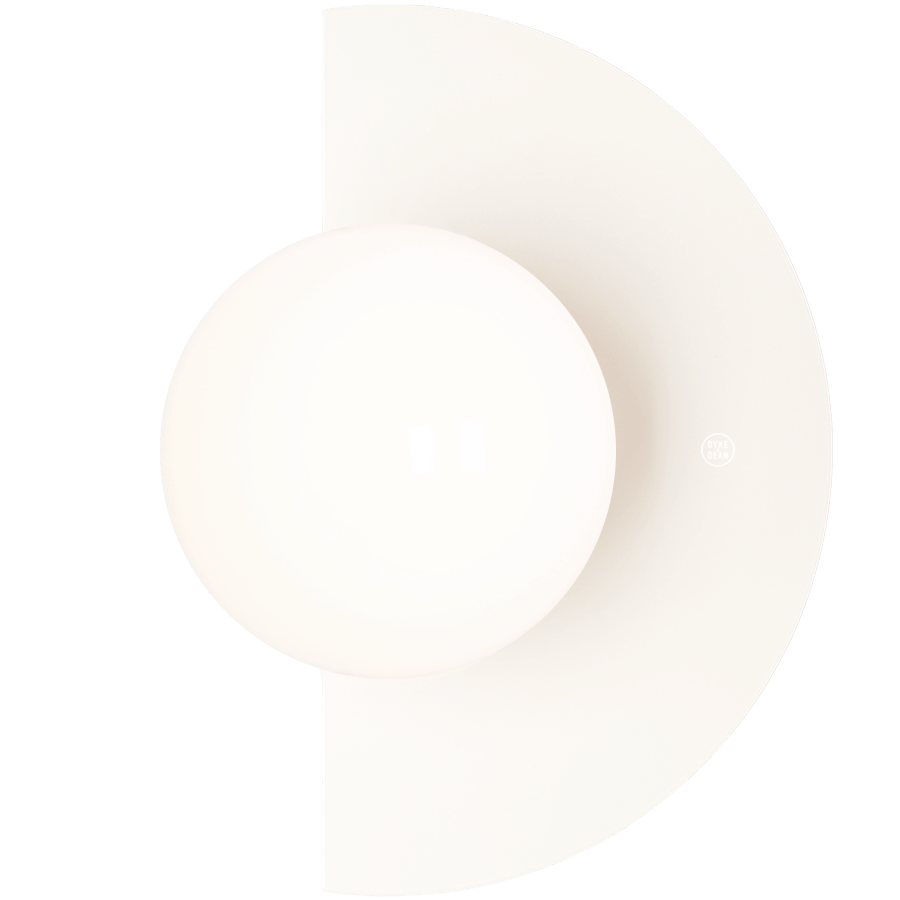 CANDY LOOP GLOBE WALL LIGHT CREAM - DYKE & DEAN