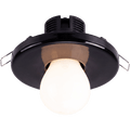 CERAMIC CEILING E27 RECESSED LIGHT BLACK - DYKE & DEAN