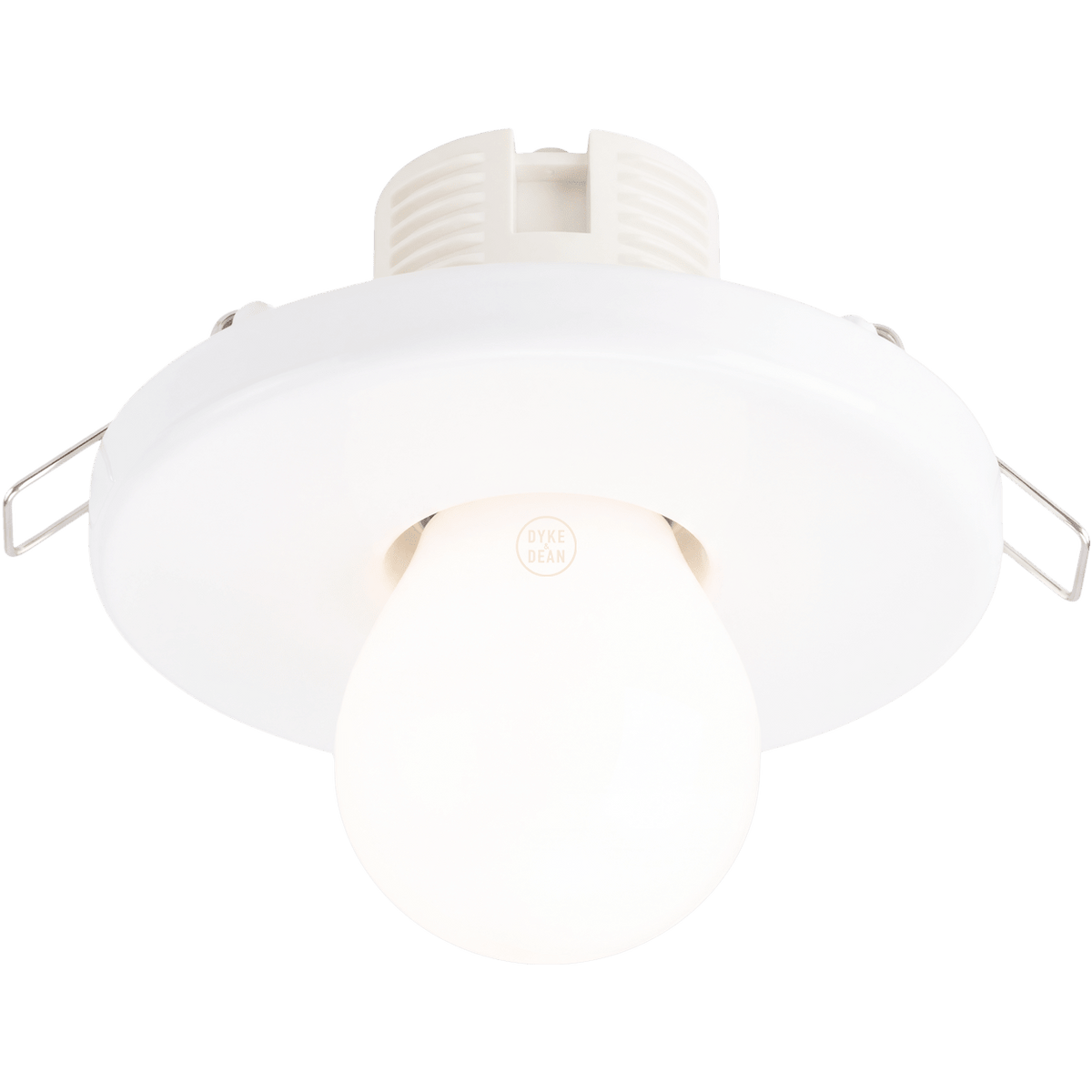 CERAMIC CEILING E27 RECESSED LIGHT WHITE - DYKE & DEAN