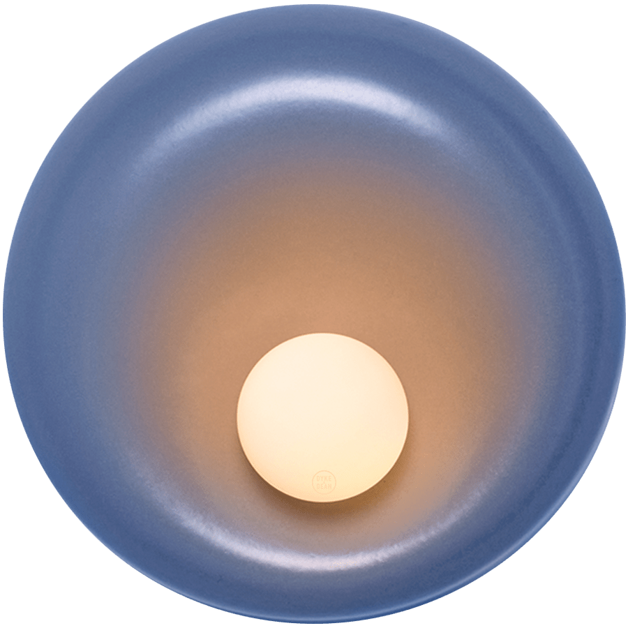 CERAMIC ROUND OPAL GLASS WALL LIGHT DROVA - DYKE & DEAN