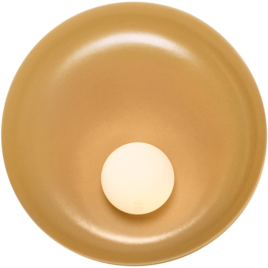 CERAMIC ROUND OPAL GLASS WALL LIGHT DROVA - DYKE & DEAN