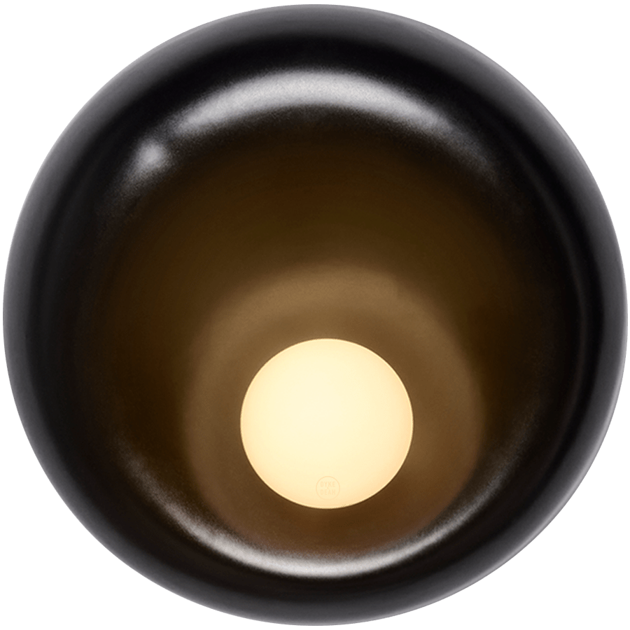 CERAMIC ROUND OPAL GLASS WALL LIGHT DROVA - DYKE & DEAN