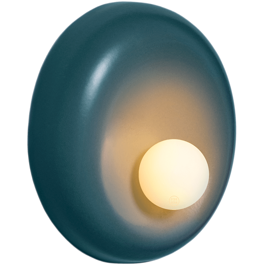 CERAMIC ROUND OPAL GLASS WALL LIGHT DROVA - DYKE & DEAN